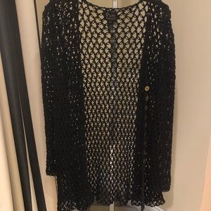 Hand knitted 100% cotton cardigan